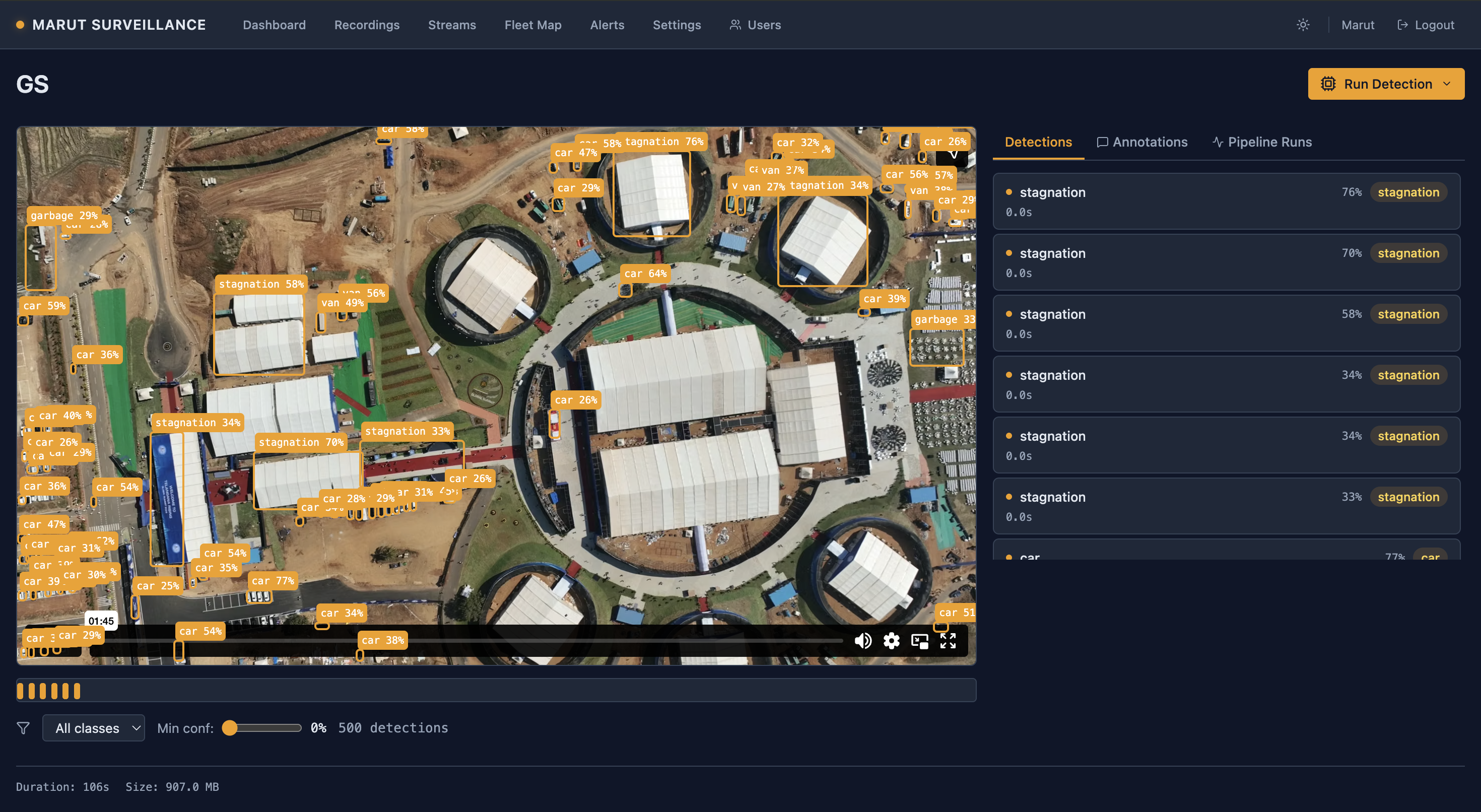 Site surveillance & autonomous dock project operations and engineering evidence