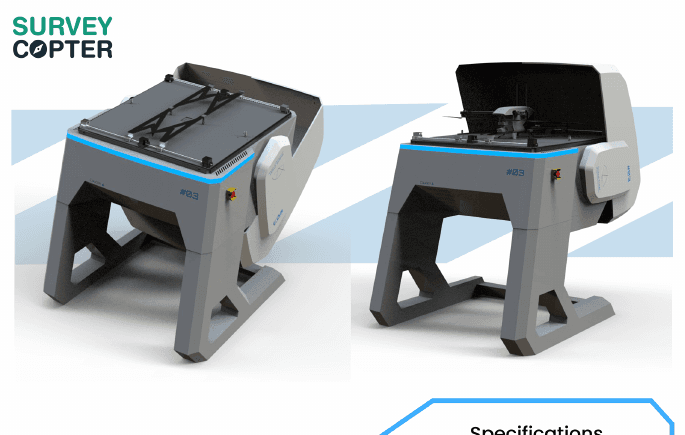 SurveyCopter autonomous drone dock product system